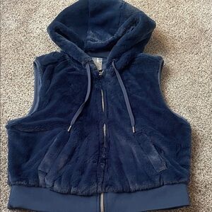 CALIA navy blue crop vest small